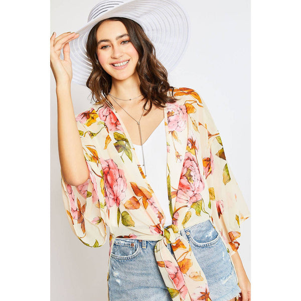 Camelia Chiffon Kimono - Navy - Rebel Vine Boutique