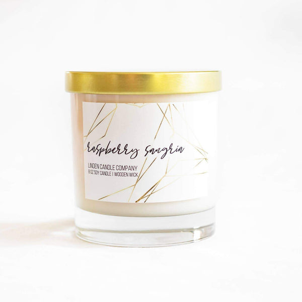 8oz Raspberry Sangria Candle - Rebel Vine Boutique