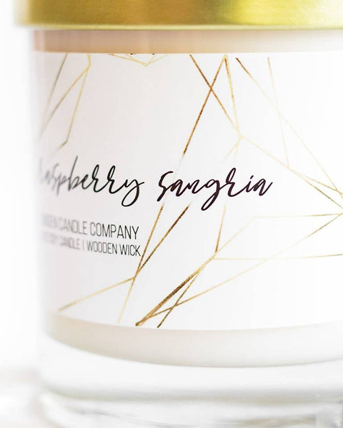 8oz Raspberry Sangria Candle - Rebel Vine Boutique