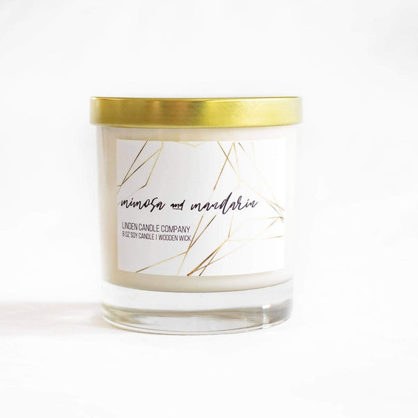 8oz Mimosa and Mandarin Candle - Rebel Vine Boutique