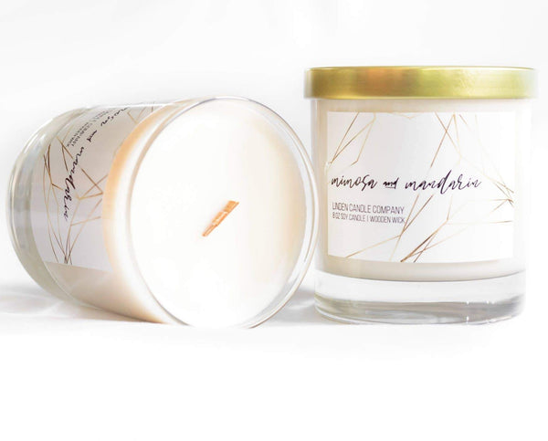8oz Mimosa and Mandarin Candle - Rebel Vine Boutique