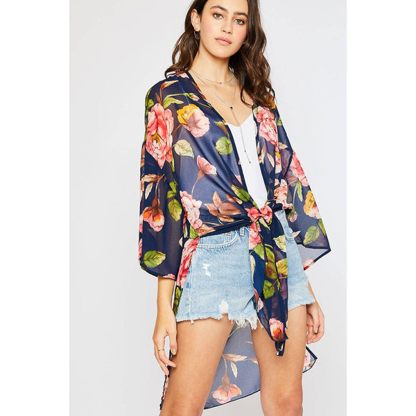 Camelia Chiffon Kimono - Almond - Rebel Vine Boutique
