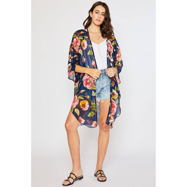 Camelia Chiffon Kimono - Almond - Rebel Vine Boutique