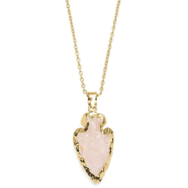 Abbakka Arrowhead Necklace - Rose - Rebel Vine Boutique