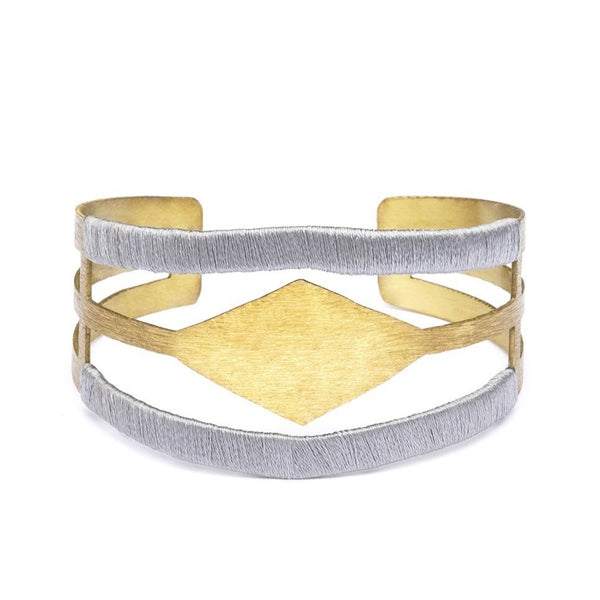 Kaia Cuff - Gray - Rebel Vine Boutique