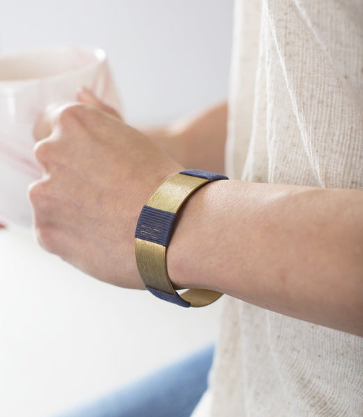 Kaia Cuff - Navy - Rebel Vine Boutique