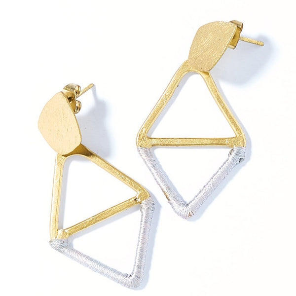 Kaia Earrings - Gray Diamond - Rebel Vine Boutique