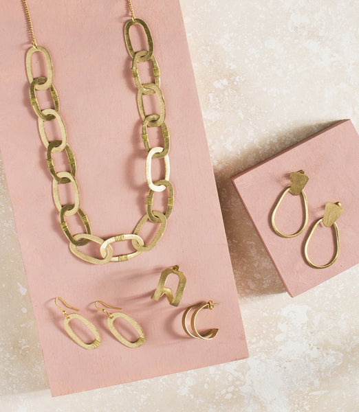 Kaia Earrings - Gold Hoop - Rebel Vine Boutique