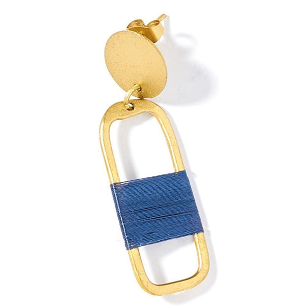 Kaia Earrings - Navy Link - Rebel Vine Boutique