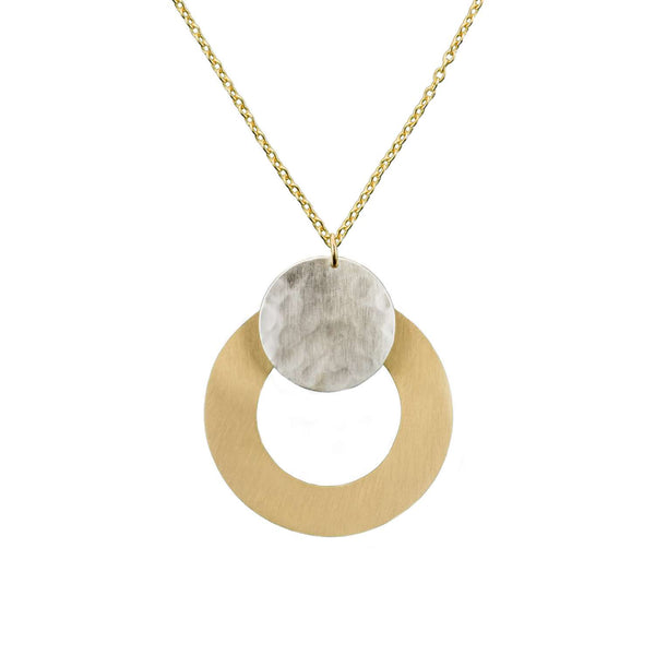 Vitana Necklace - Deco Disc - Rebel Vine Boutique