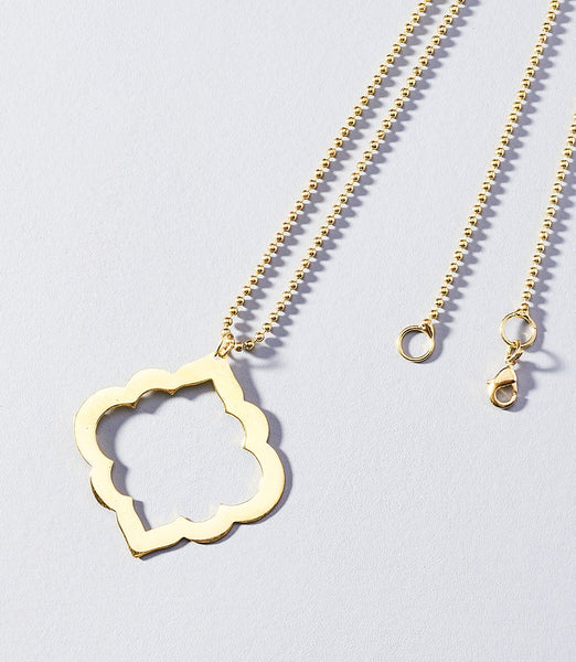 Ashram Window Necklace - Gold - Rebel Vine Boutique