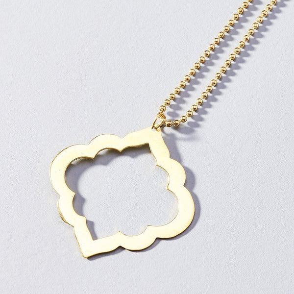 Ashram Window Necklace - Gold - Rebel Vine Boutique