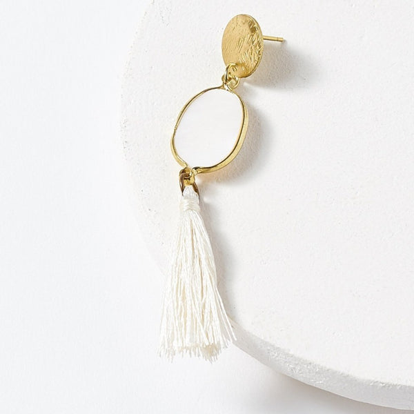 Dhavala Tassel Drop Earrings - Rebel Vine Boutique