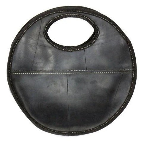 Recycled Rubber Round Handbag - Rebel Vine Boutique