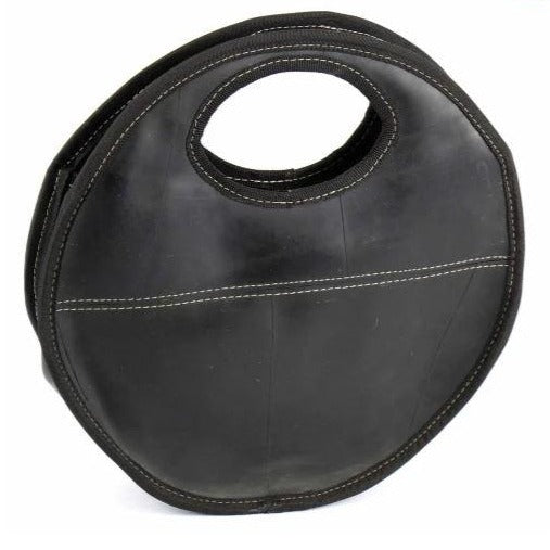 Recycled Rubber Round Handbag - Rebel Vine Boutique