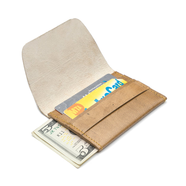 Sustainable Leather Wallet - Caramel - Rebel Vine Boutique