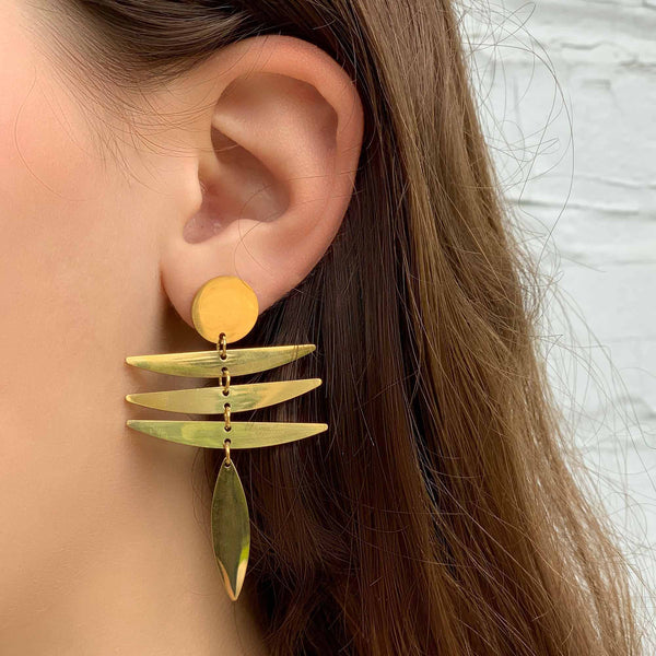 18k Gold Fringe Earrings - Rebel Vine Boutique