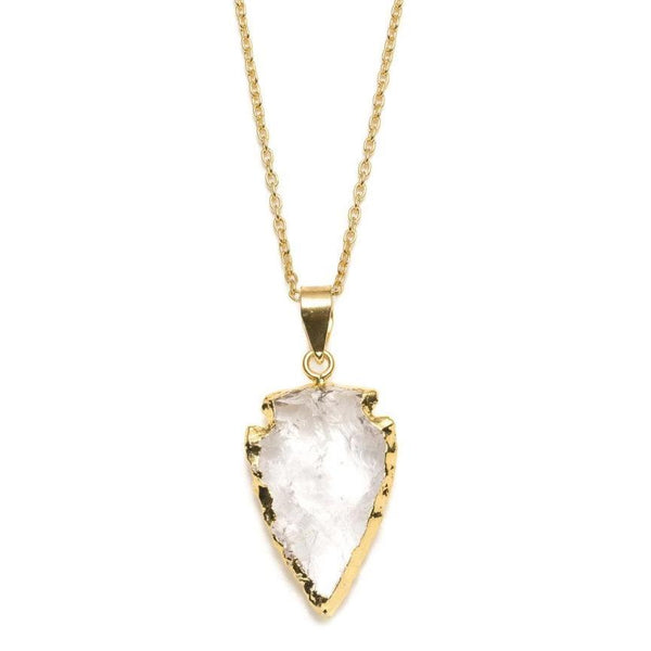 Abbakka Arrowhead Necklace - Crystal - Rebel Vine Boutique