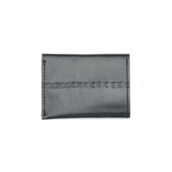 Sustainable Leather Wallet - Black - Rebel Vine Boutique