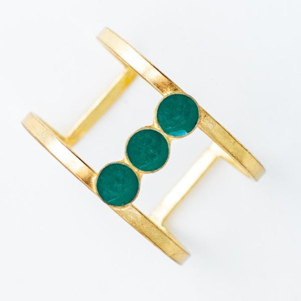 Tri-Moon Cuff - Turquoise - Rebel Vine Boutique