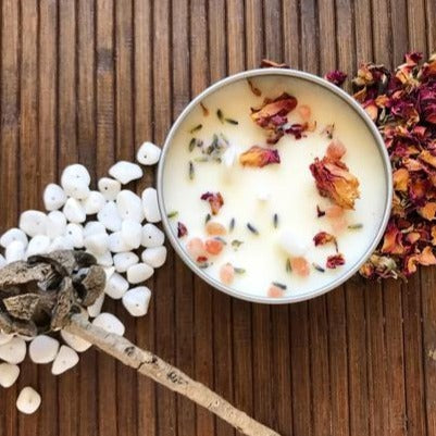 Peace Crystal Infused Soy Candle - Rebel Vine Boutique