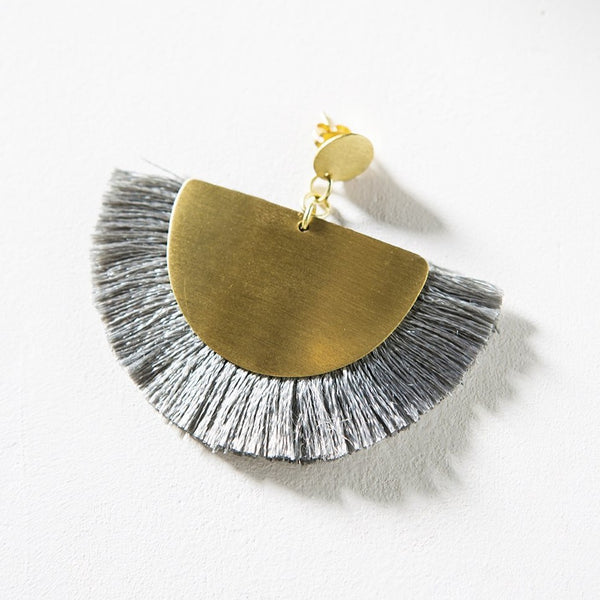 Vitana Cosmos Earrings - Gray - Rebel Vine Boutique