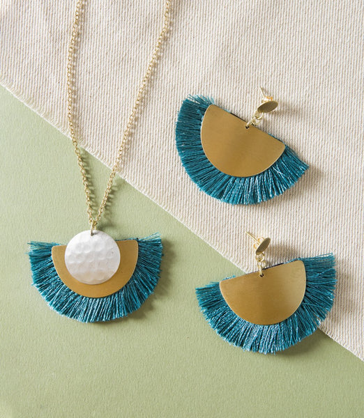 Vitana Cosmos Necklace - Teal - Rebel Vine Boutique