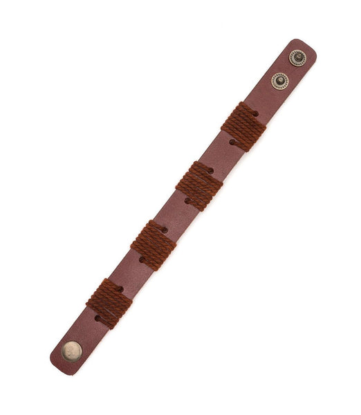 Rama Sustainable Leather Cuff - Black - Rebel Vine Boutique