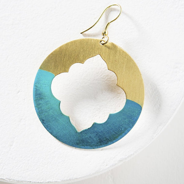 Ashram Window Earrings - Gold Patina - Rebel Vine Boutique