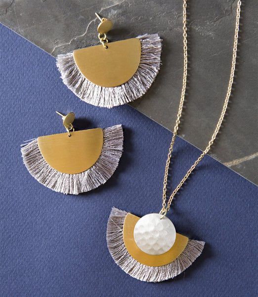 Vitana Cosmos Necklace - Gray - Rebel Vine Boutique