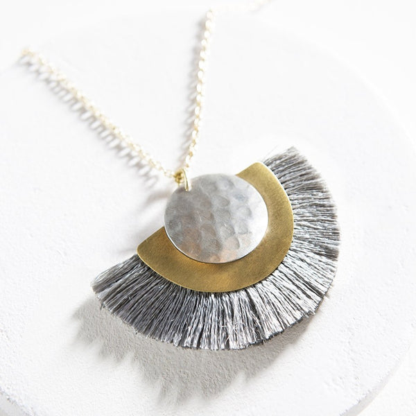 Vitana Cosmos Necklace - Gray - Rebel Vine Boutique
