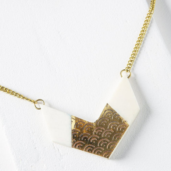 Anika Chevron Necklace - Rebel Vine Boutique