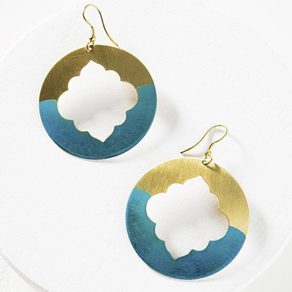 Ashram Window Earrings - Gold Patina - Rebel Vine Boutique