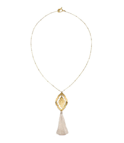 Nihira Ashram Window Necklace - Gold Tassel - Rebel Vine Boutique