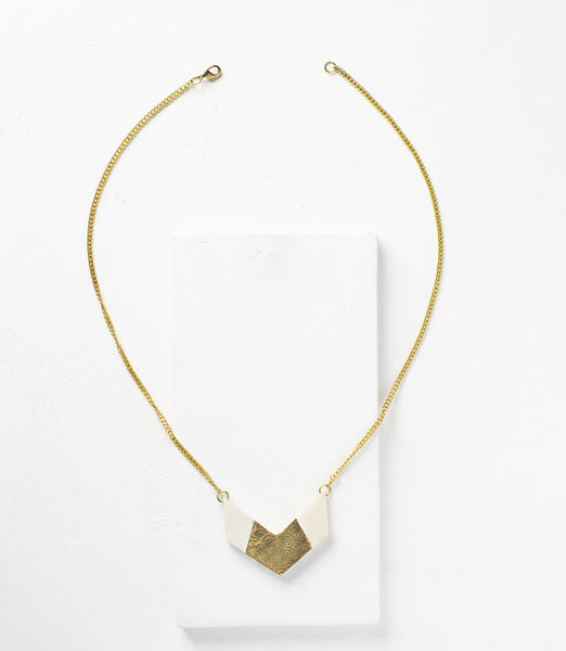 Anika Chevron Necklace - Rebel Vine Boutique