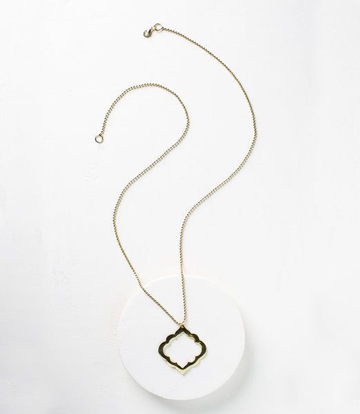 Ashram Window Necklace - Gold - Rebel Vine Boutique