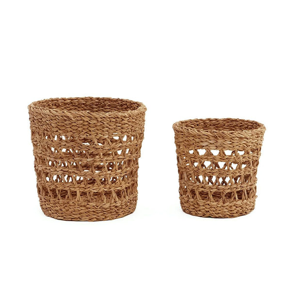 Seagrass Open-Weave Planter Cover for 5- and 6-Size Pots (2 Sizes)