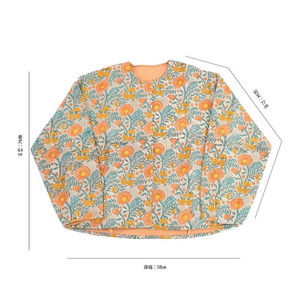 Block-Print Quilted Jacket – Poppy