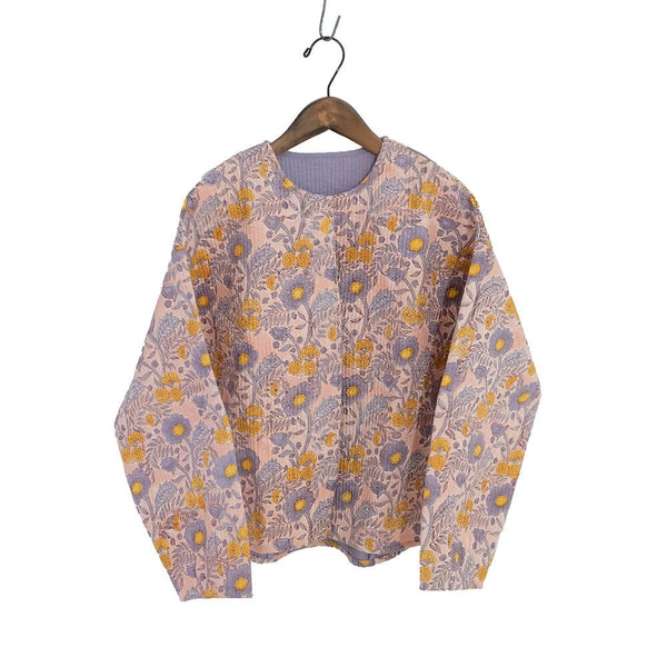 Block-Print Quilted Jacket – Poppy