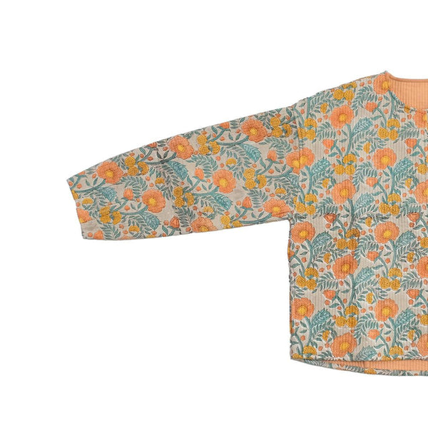 Block-Print Quilted Jacket – Poppy