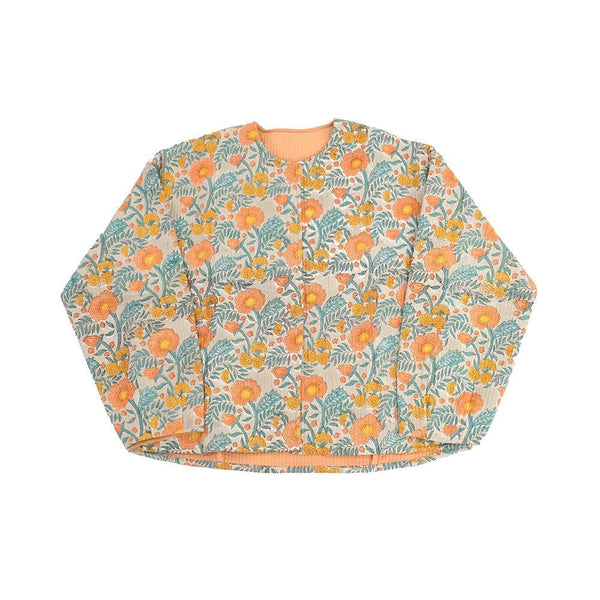 Block-Print Quilted Jacket – Poppy