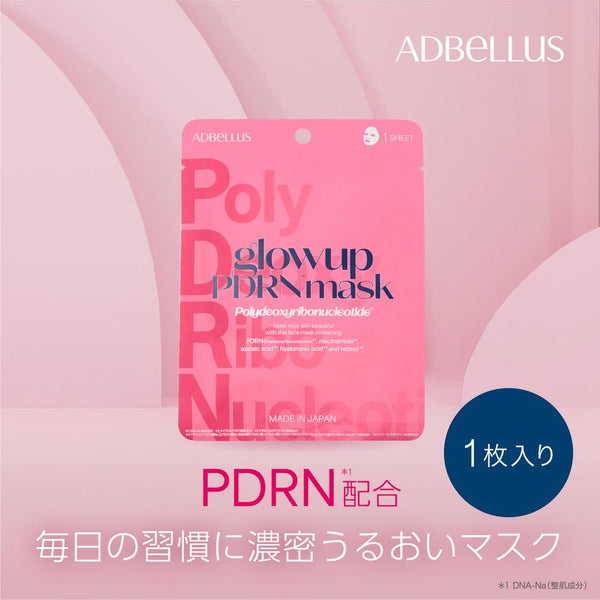 ADBellus glowup PDRN Face Mask, 1 Sheet