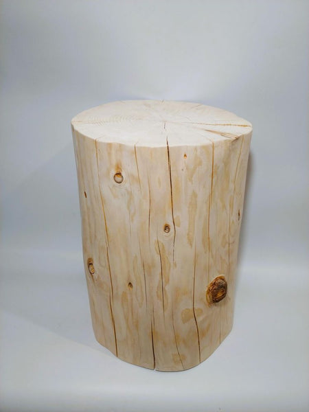 Hokkaido Fir Log Stool – Natural Character