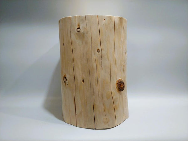 Hokkaido Fir Log Stool – Natural Character