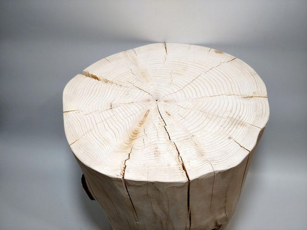 Hokkaido Fir Log Stool – Natural Character