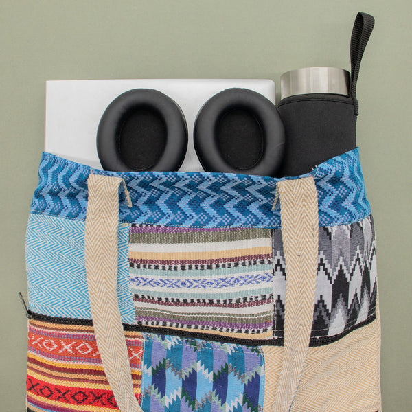 Patchwork Kathmandu Tote Bag - Dhaka Design