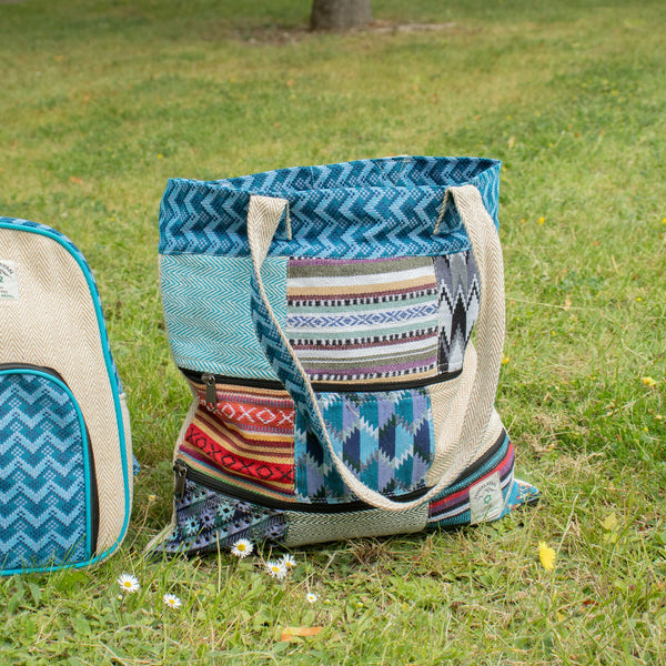 Patchwork Kathmandu Tote Bag - Dhaka Design