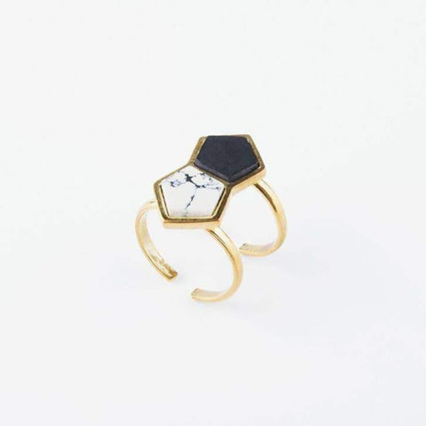 Angled Polygon Ring - Rebel Vine Boutique