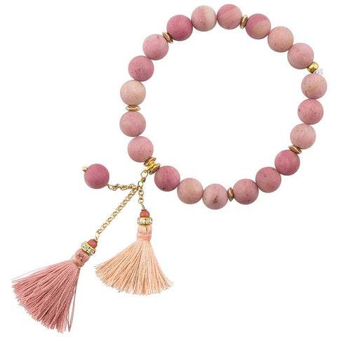 Mia Thai Mala Bracelet - Blush - Rebel Vine Boutique
