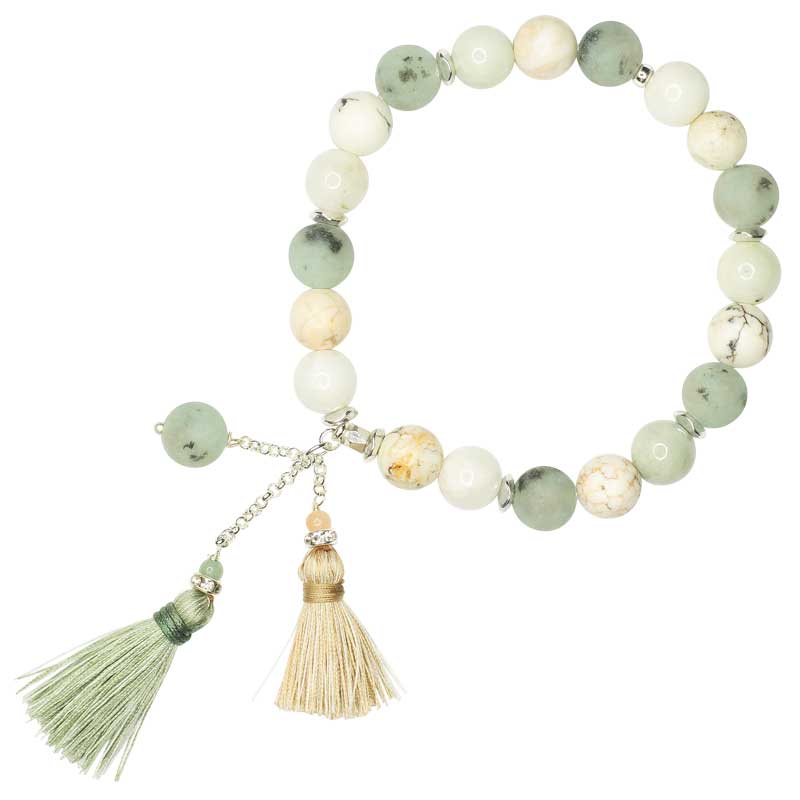 Mia Thai Mala Bracelet - Wild Sage - Rebel Vine Boutique